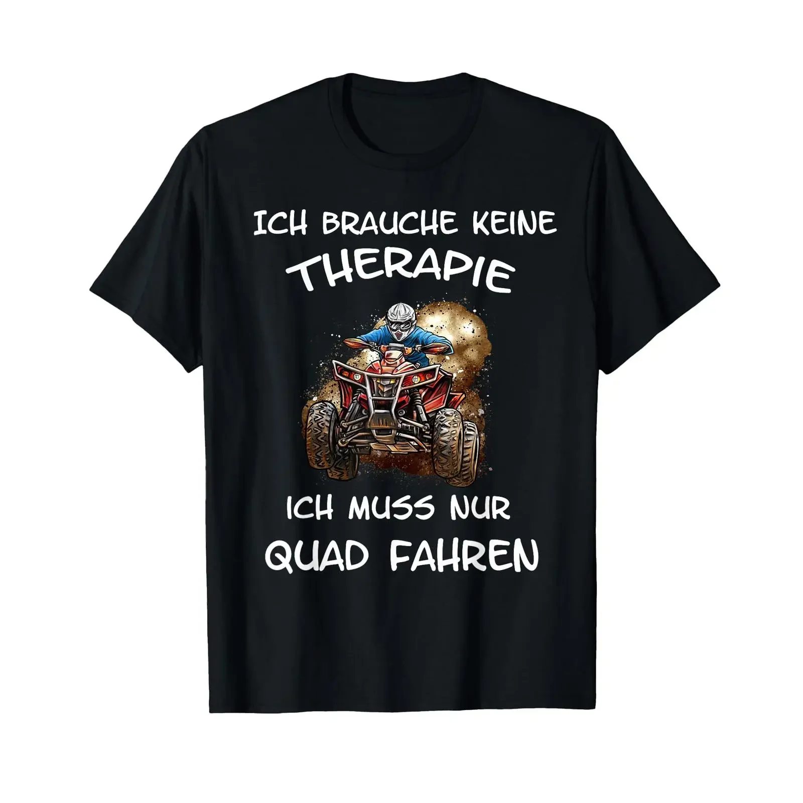 ATV Offroad Quad Biker T Shirt  vintage Washed streetwear Comfortable fashion Slightly Breathable Soft Versatile graphic Casual