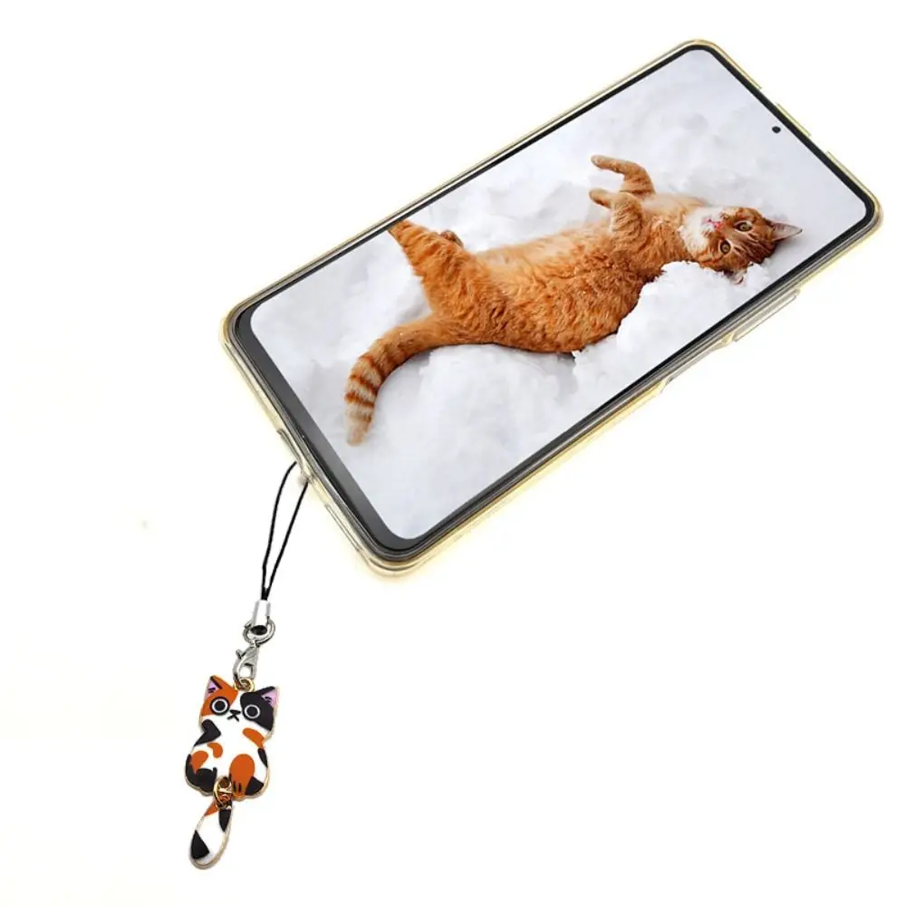 

Kitten Pendant Cat Phone Strap Anti Lost Wag Tail Y2K Phone Charm Cute Keychain Phone Lanyard Backpack Ornament