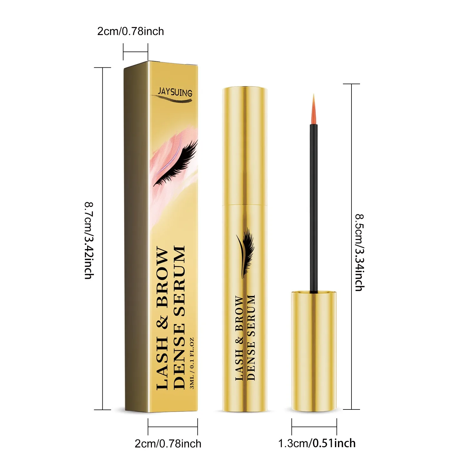 Eyelash Fast Growth Liquid Moisturizing Pure Castor Oil Thicken Eyelashes Lengthening Eyebrow Serum 3ml For Eyelashes