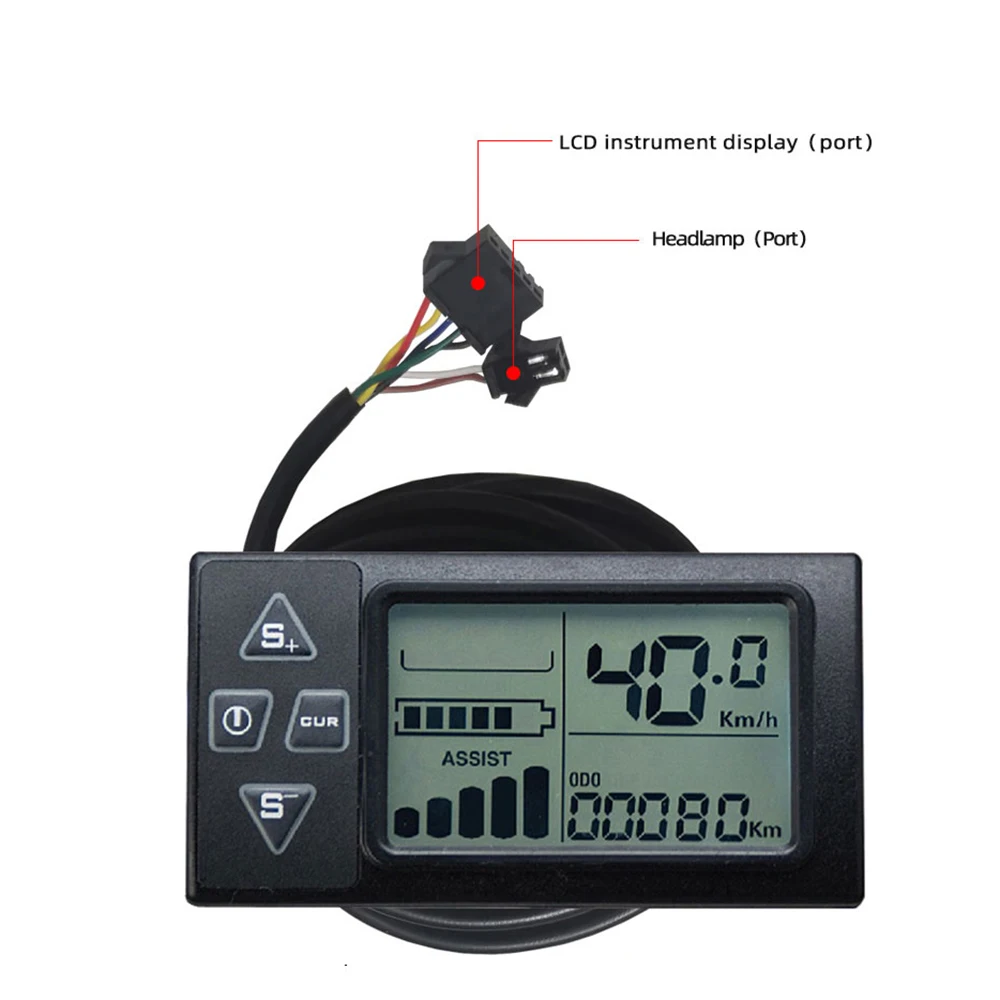 Electric Scooter Parts Repair S861 LCD Display Odometer Accessory For Electric Bicycle LCD Meters  Acesssories