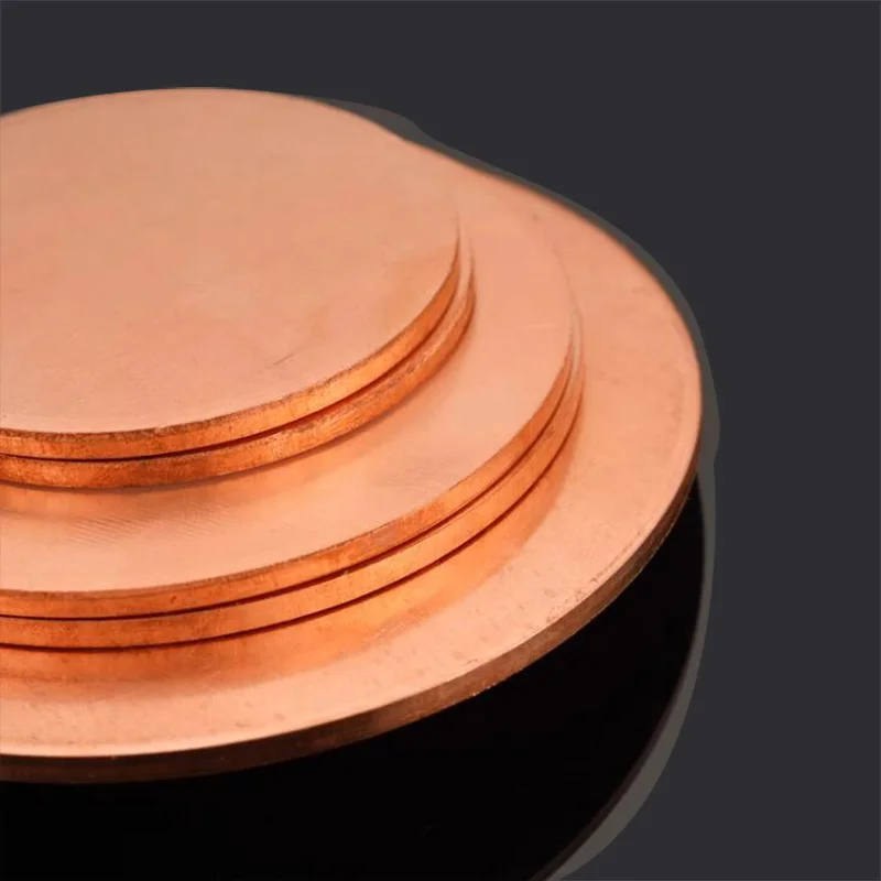 Pure Copper Round Plate Sheet 10mm 20mm 30mm 40mm 50mm 60mm 80mm 90mm 100mm 150mm 200mm