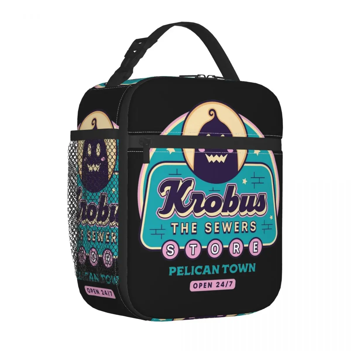 Krobus The Sewers Merchant Stardew Valley Insulated Lunch Bag Leakproof Game Lunch Container Cooler Bag Tote Lunch Box Work