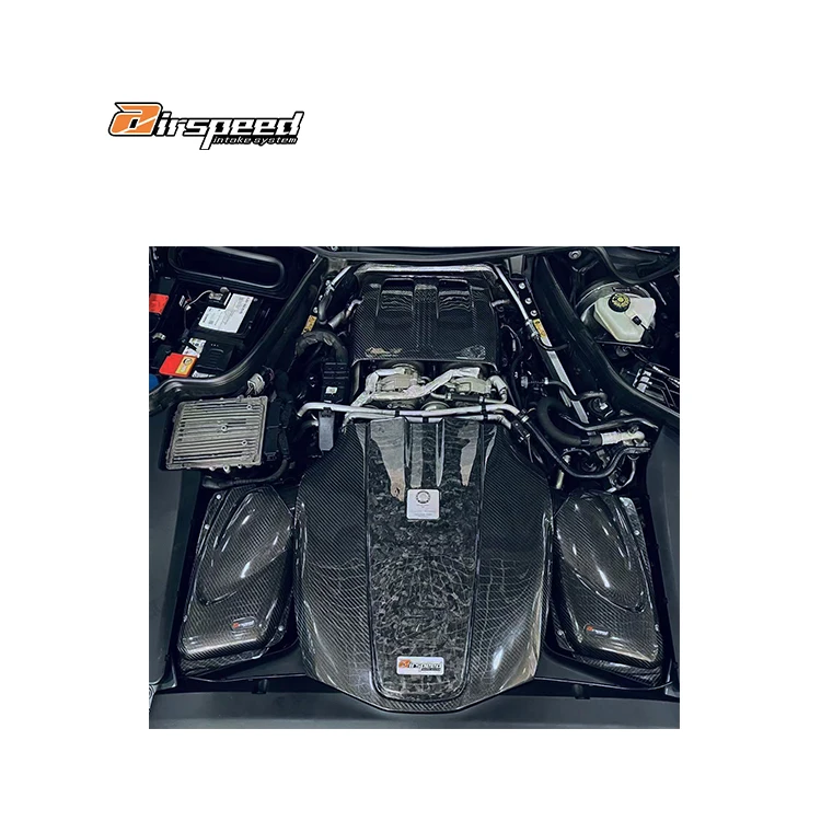 Airspeed Brand Auto Engine Systems 100% Dry Carbon Fiber Cold Air Intake System for GT GTR GTC 4.0T