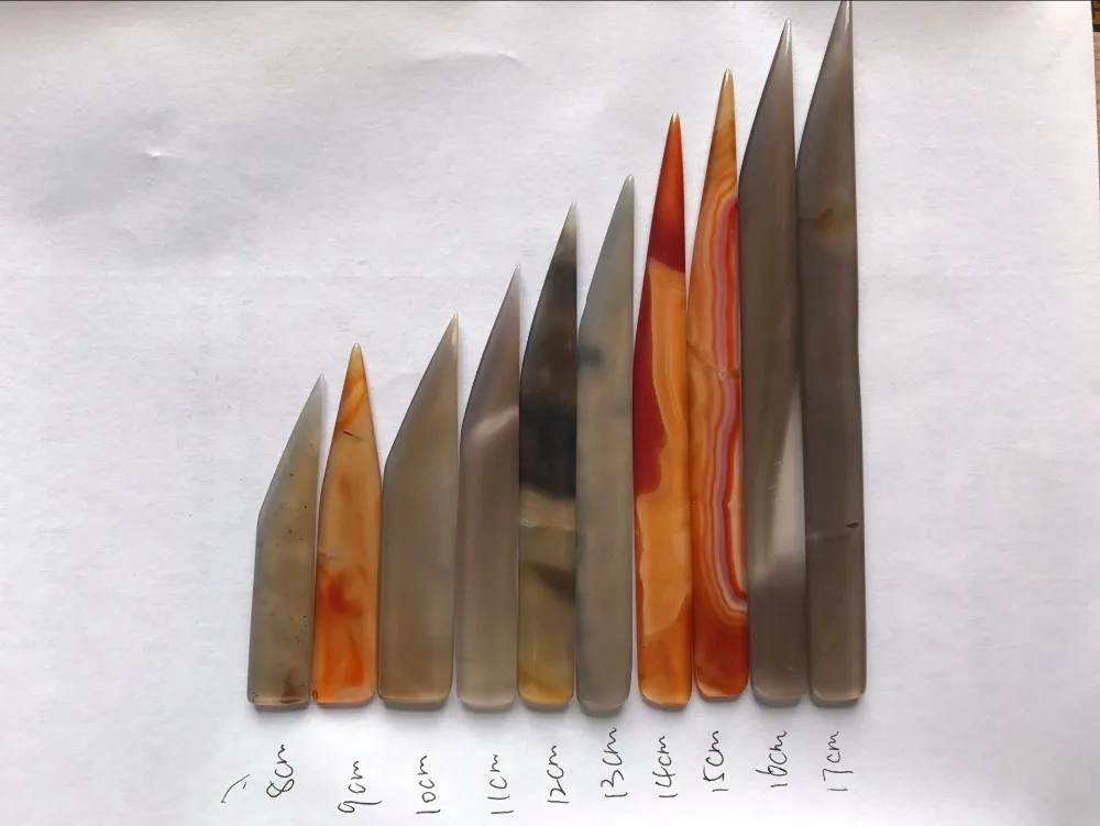 Agate Knife jewelry polishing agate burnisher wit hout handle-knife shape A variety of specifications to choose