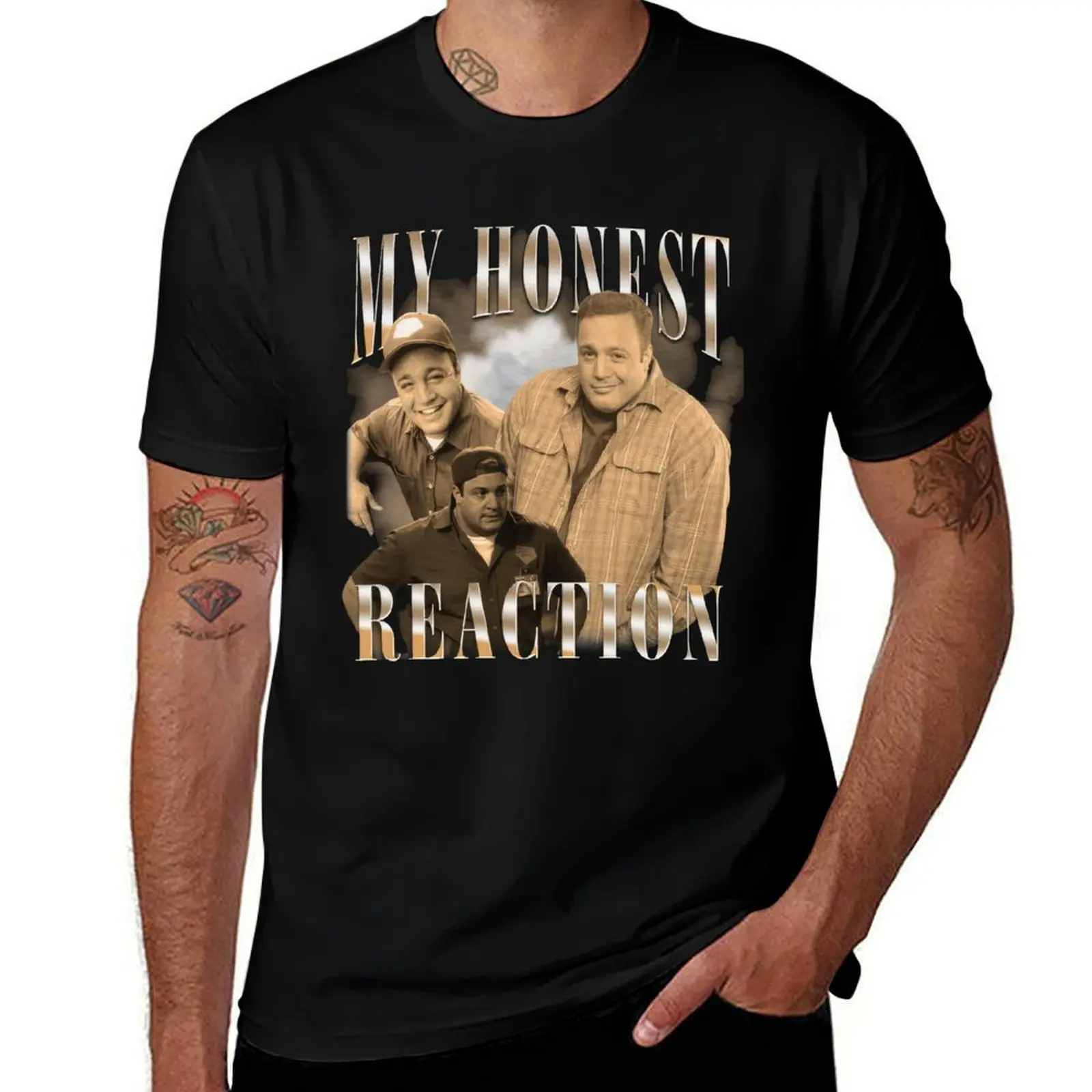 My Honest Reaction Kevin James T-Shirt Basic Tee Shirt for Everyday Outfit T-Shirt