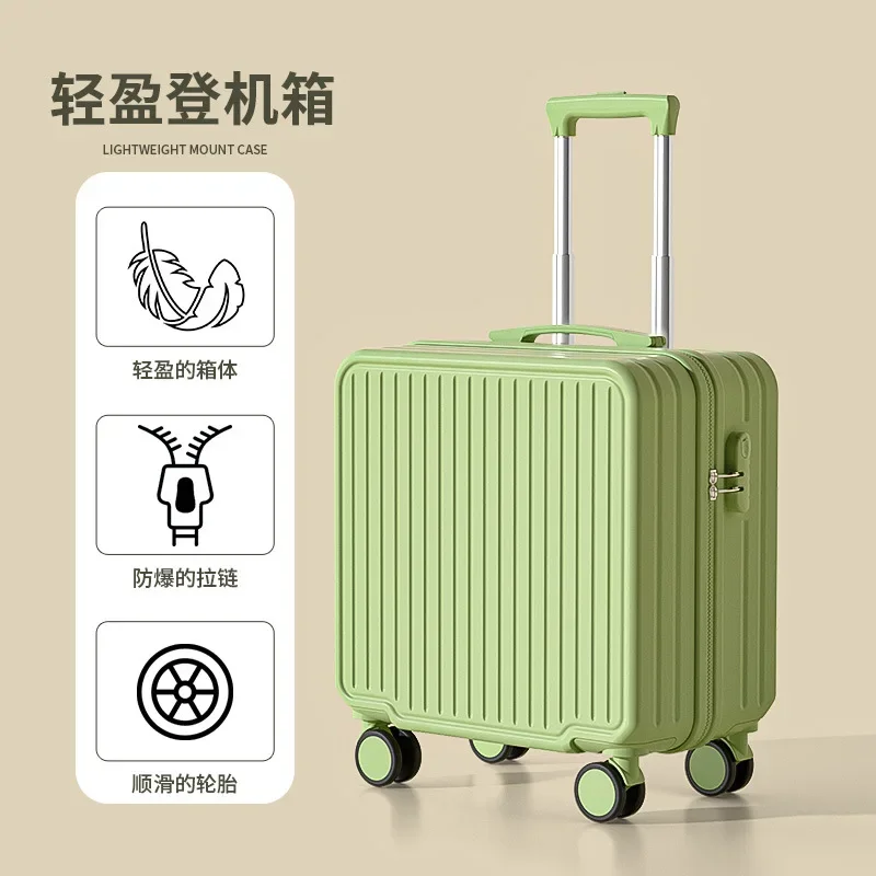 18/20 Boarding Case Lightweight Computer Case for Children\'s Sitting Luggage Large Capacity Travel Box Mini Trolley Password Box