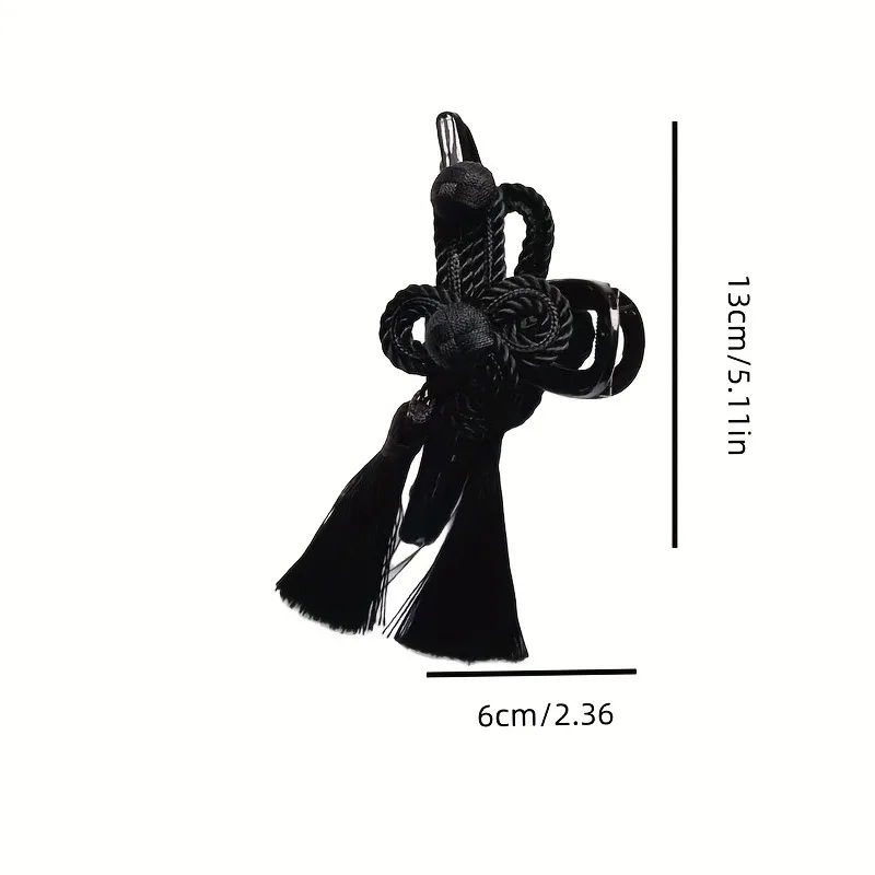 Neue Chinesische Stil Alten Stil Hand Gewebte Quaste Acryl Clip Elegante Würdevolle Cheongsam Hanfu Geflochtene Hochsteckfrisur Haar Zubehör – Detail 5