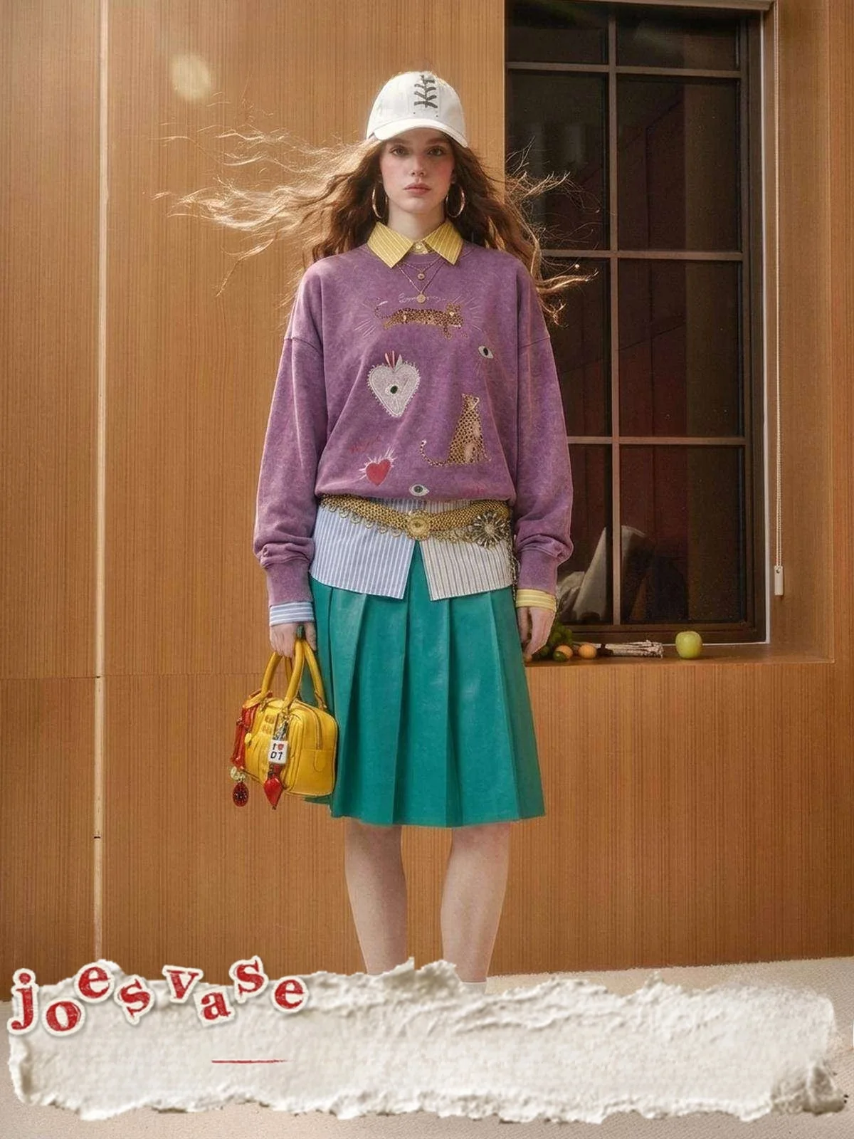 

Lab Purple Hoodie Women's Loose Casual Vintage Leopard Print Top Autumn New Sle Jiaohuazun Commute Sle Long Sve Hooded