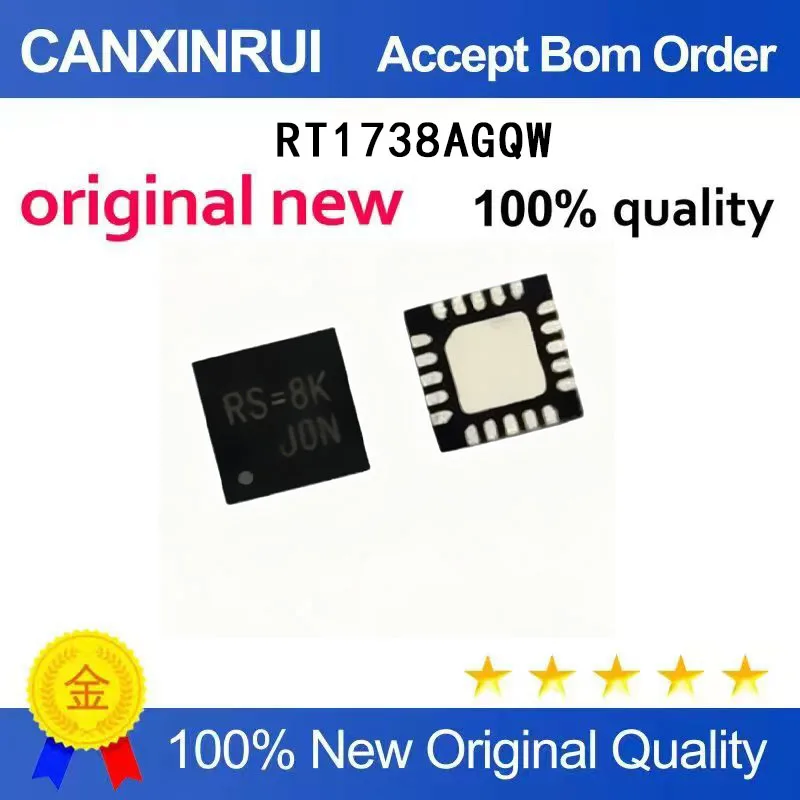 

(5-100 Pieces) Brand new original RT1738AGQW RT1738A silk screen RS=QFN spot chip IC