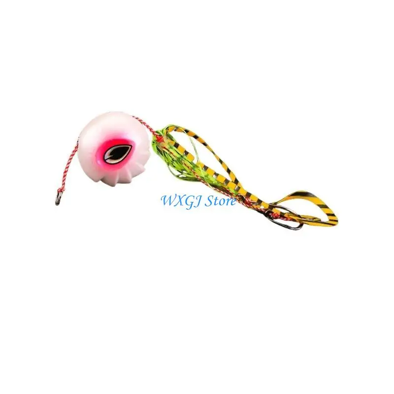 37JE 40g 60g 80g 100g Kabura Jig for Snapper Kabura Jig Head Rubber Skirt
