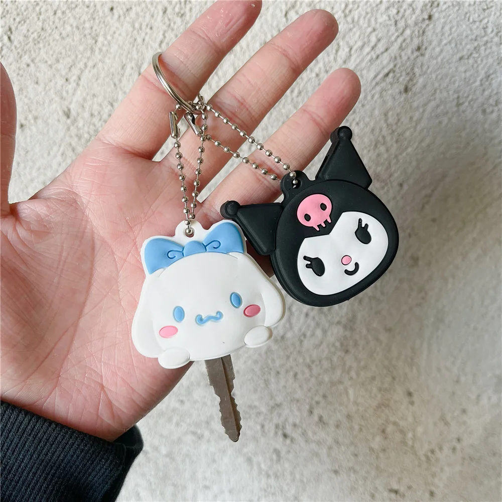 Kawaii Sanrios Cinnamonroll Kuromi My Melody Cartoon schlüssel fall keychain wasser tropfen zugang karte halter puppe Spielzeug Für Kinder Geschenk