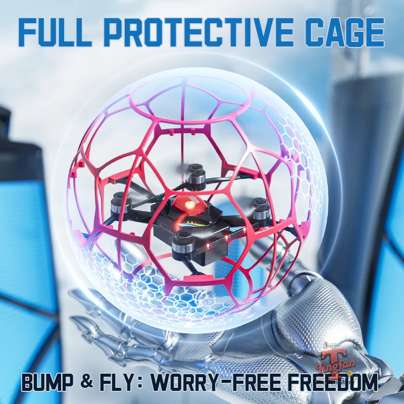 

V51 Brushless Motor Football Drone Kids Flight Training RC Drone Toys Pro Racing Drone with HD FPV Kids Camera Christmas gift