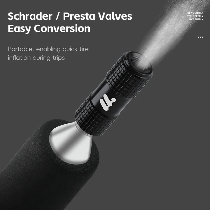 

WEST BIKING Велосипедный портативный воздушный насос CO2 с клапанами Presta/Schrader Мини-насос для велосипедных шин Аксессуары для велоспорта из алюминиевого сплава