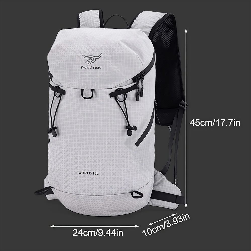 TINSOL 1 Stück Wanderrucksack, wasserdichter und verschleißfester, leichter Rucksack, verstaubar, Outdoor-Sport, Reisen, Camping, Tagesrucksack – Detail 12