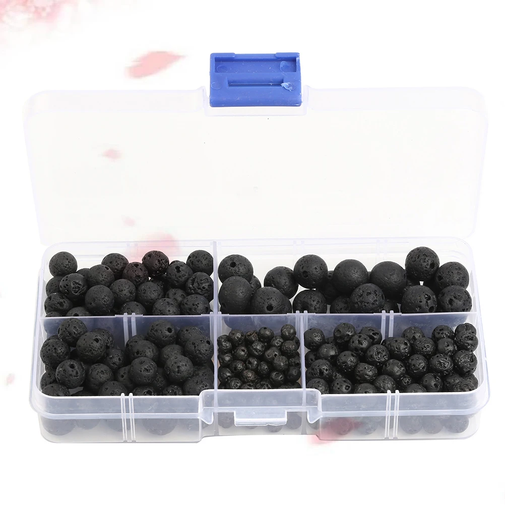 

300 PCS Lava Rock Volcanic Stone Beads Jewelery Making Bracelet Spacer Craft Jewelry