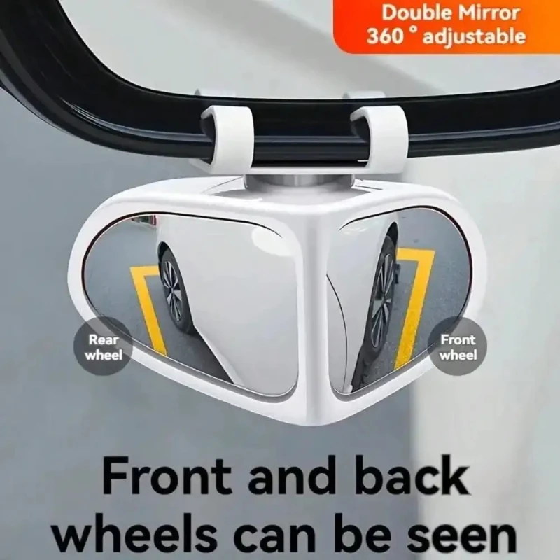 Универсальные антибликовые автомобильные боковые зеркала 360° °   Вращающаяся и легкая установка с зажимом для повышенной безопасности вождения