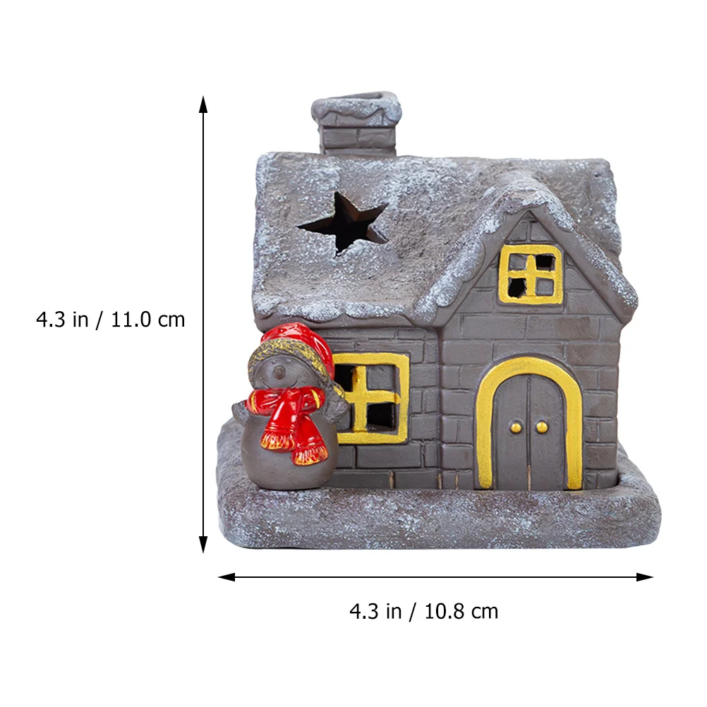 

Christmas Incense Burner Ceramic Snow Design Holiday Home Decor Aromatherapy Furnace Scented Cone Holder Xmas Gift