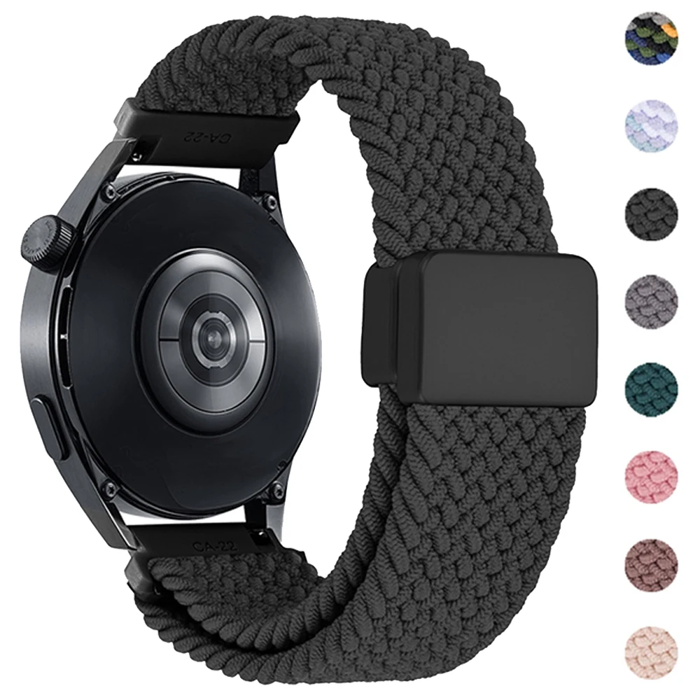 Braided Strap for Xiaomi Watch 2 Pro 22mm Nylon Bands Mi Watch Color 2 S4 Sport S3 S2 46mm S1 Active Magnetic Buckle Wristbands