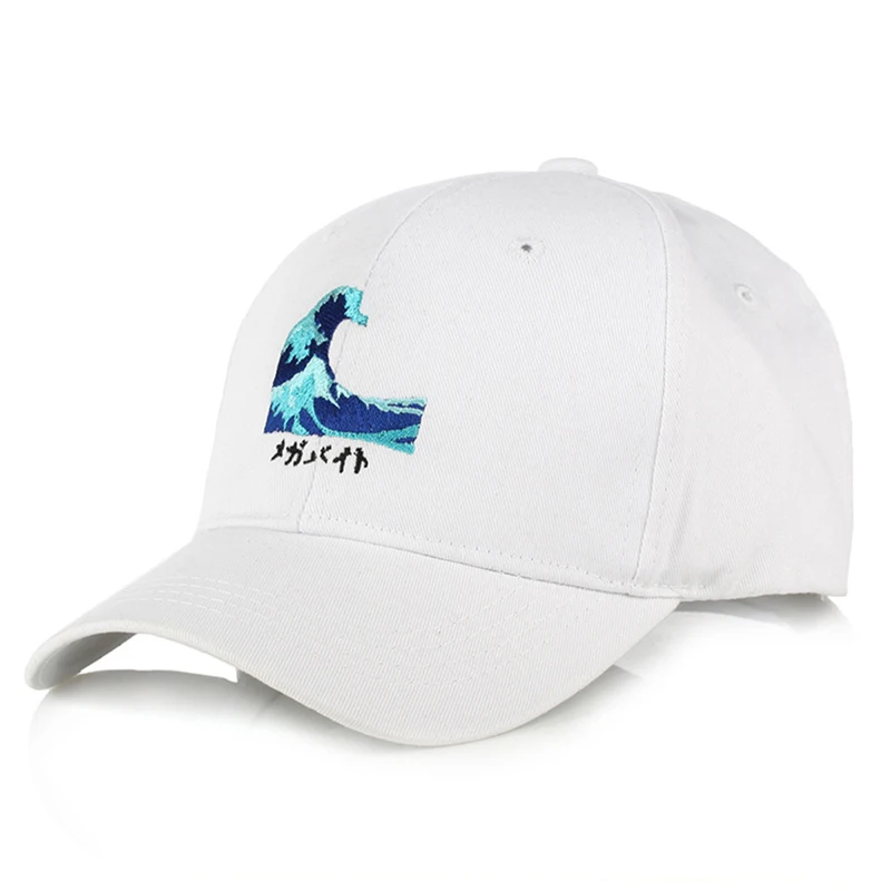 Wave Men Women Baseball Cap Japan Katsushika Hokusai Kanagawa Surf Snapback Embroidered Sports Sun Visor Hats Gorras H074