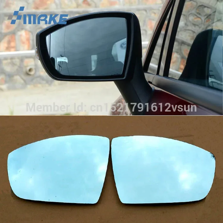 

smRKE 2Pcs For Ford Escape Rearview Mirror Blue Glasses Wide Angle Led Turn Signals light Power Heating