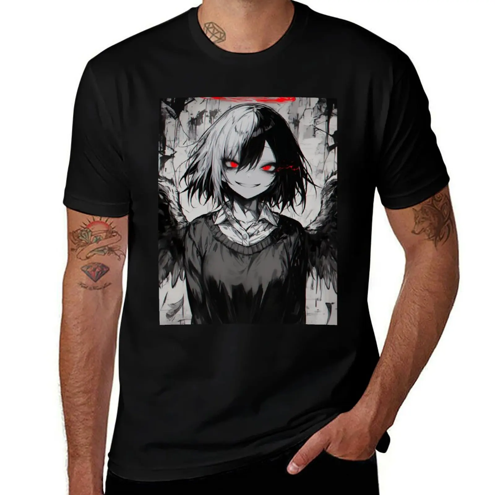Angel Core T-Shirt Casual Pattern Print Tee Shirt T-Shirt