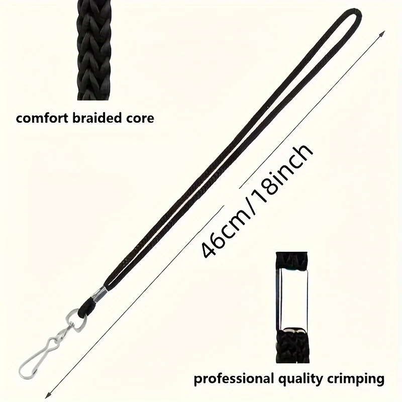 1Set/10Sets Vertical Id Card Name Tag Lanyard Waterproof Re-Sealable Zipper, Vertical Id Card with Black Lanyard image 2