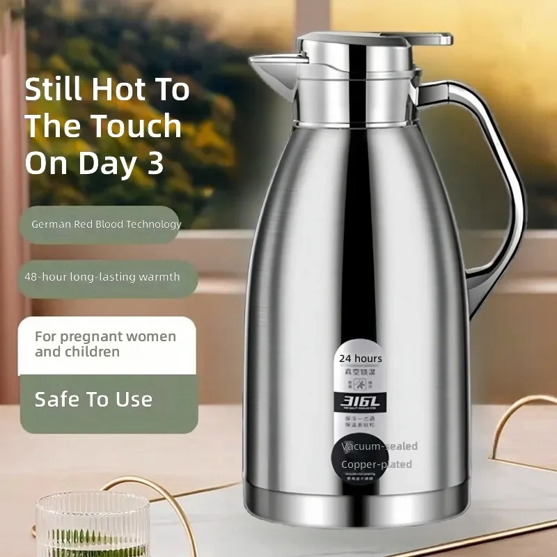 for Stainless Steel Thermal Insulation Kettle Thermos Bottle Household Commercial Anti Scalding High Grade Double Layer