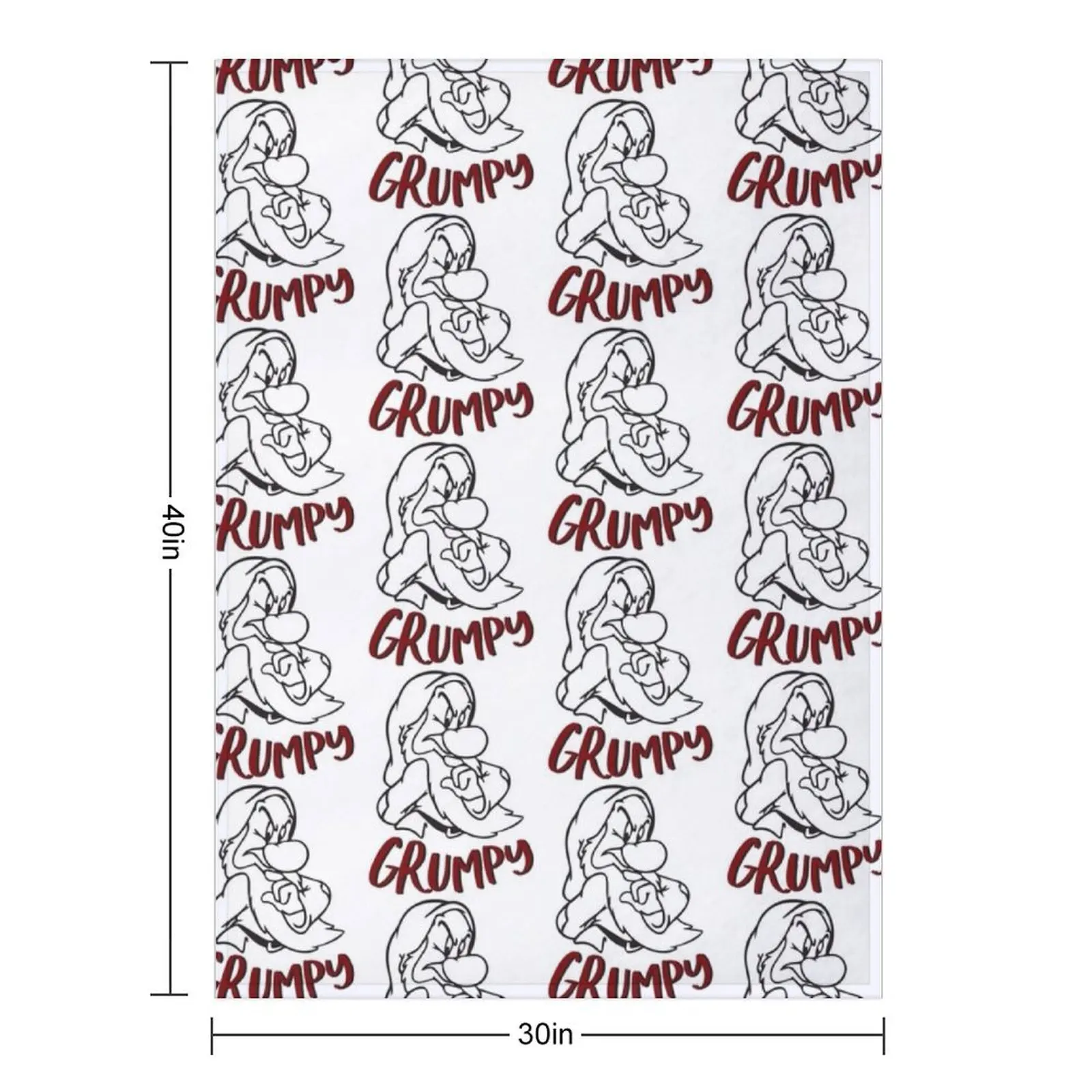 Grumpy Throw Blanket Furrys Decoratives funny gift anime Blankets