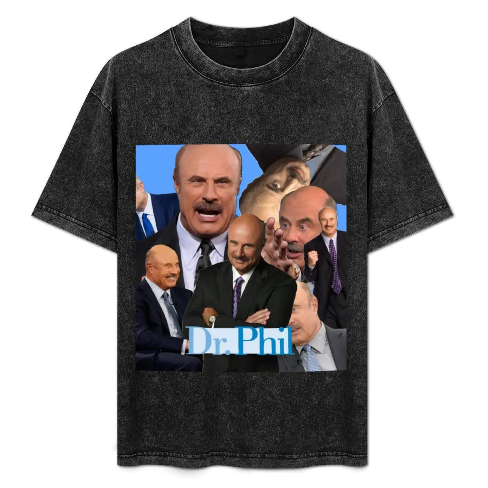 Dr. Phil Collage T-Shirt man t shirt new edition compression shirt men