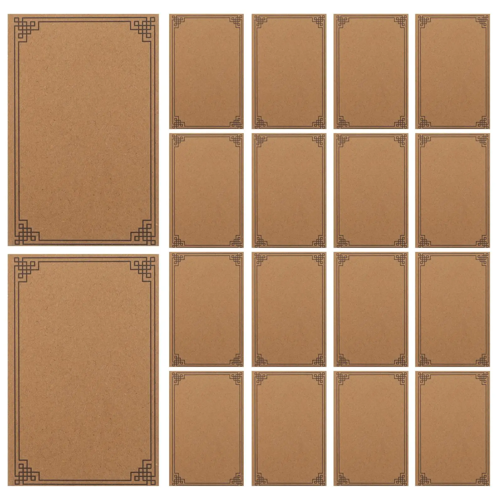 

100pcs Kraft Paper Envelopes 2 5x3 5inch Self Adhesive Sturdy Smooth Texture Coin Money Credit Storage