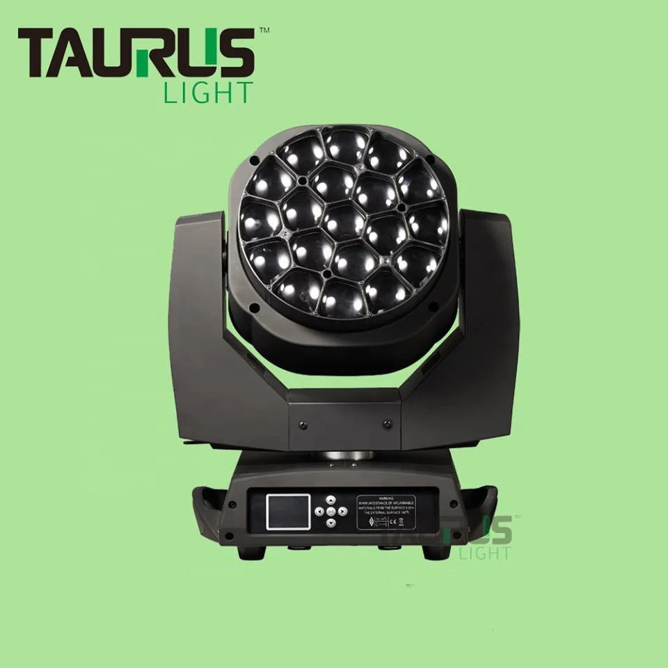 

Stage light 19*15W RGBW 4in1 BIG BEE EYE Led Moving Head Beam Light K10 B eye Clay Paky