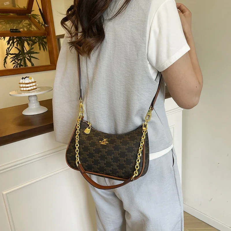 

Women's Luxury Leather Classic Fashion Designer Tote Shoulder Stylish Bag Elegant Crossbody Handbag For Trendy Daily Lifestyle