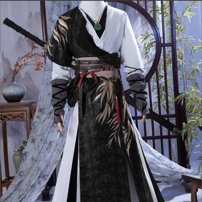 2025 Chinese Game where winds meet men swordsman Cosplay Costume men Ancient Hanfu  Full Set