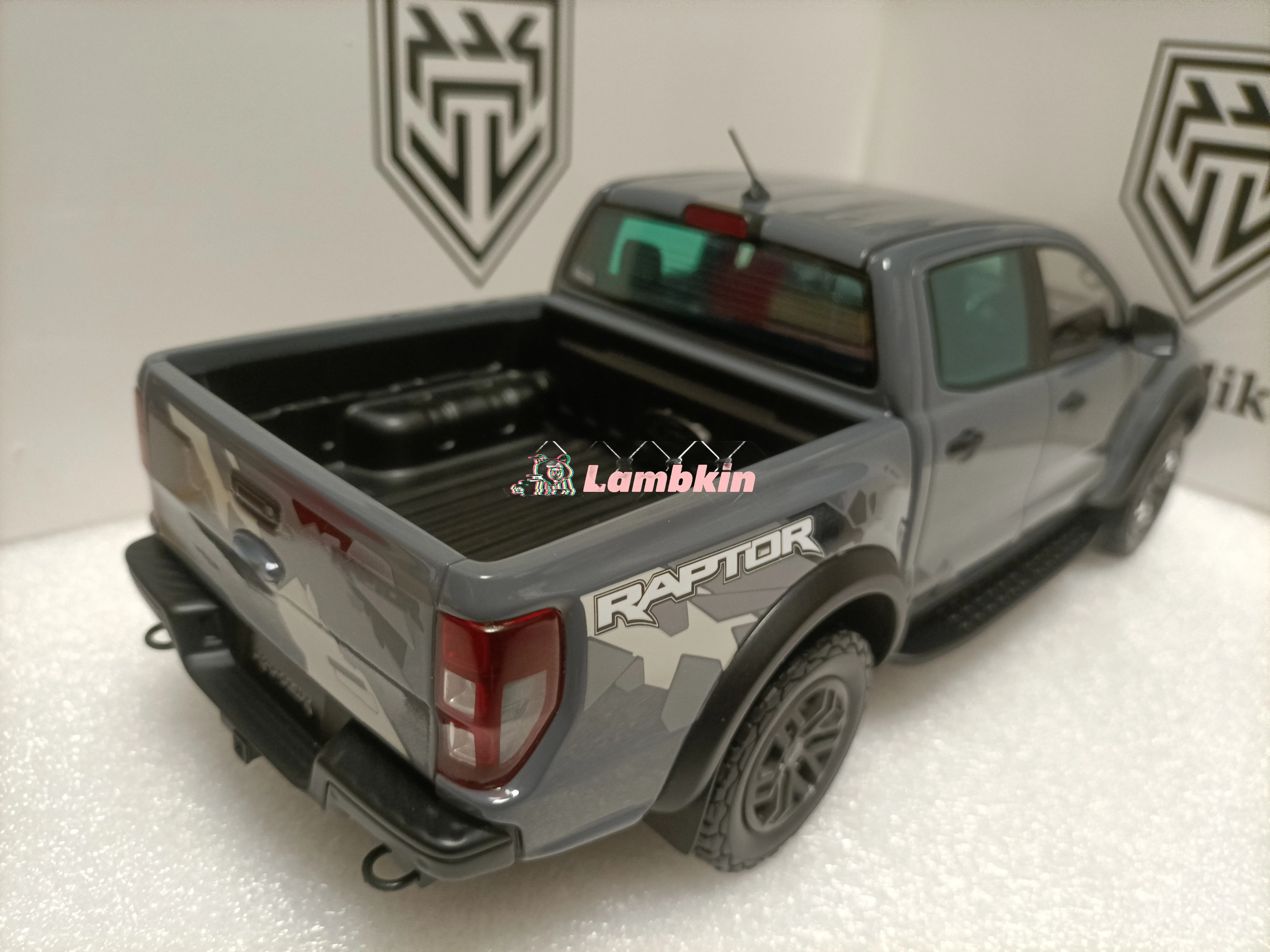 Feelslike 1/18 Ranger Raptor v8 2020 Pickup Truck Model grey Collectible Gift Ornaments Miniatures