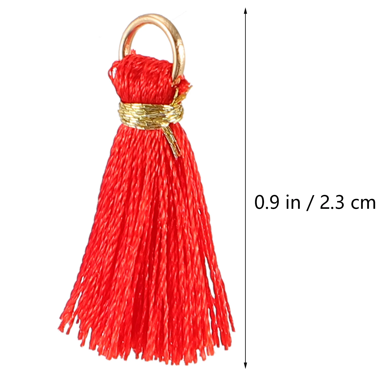 30 Pcs Tassel Pendant Clothing Accessories DIY Craft Halloween Attractive Tassels Bookmark Crafts Keychain Rayon Decorative