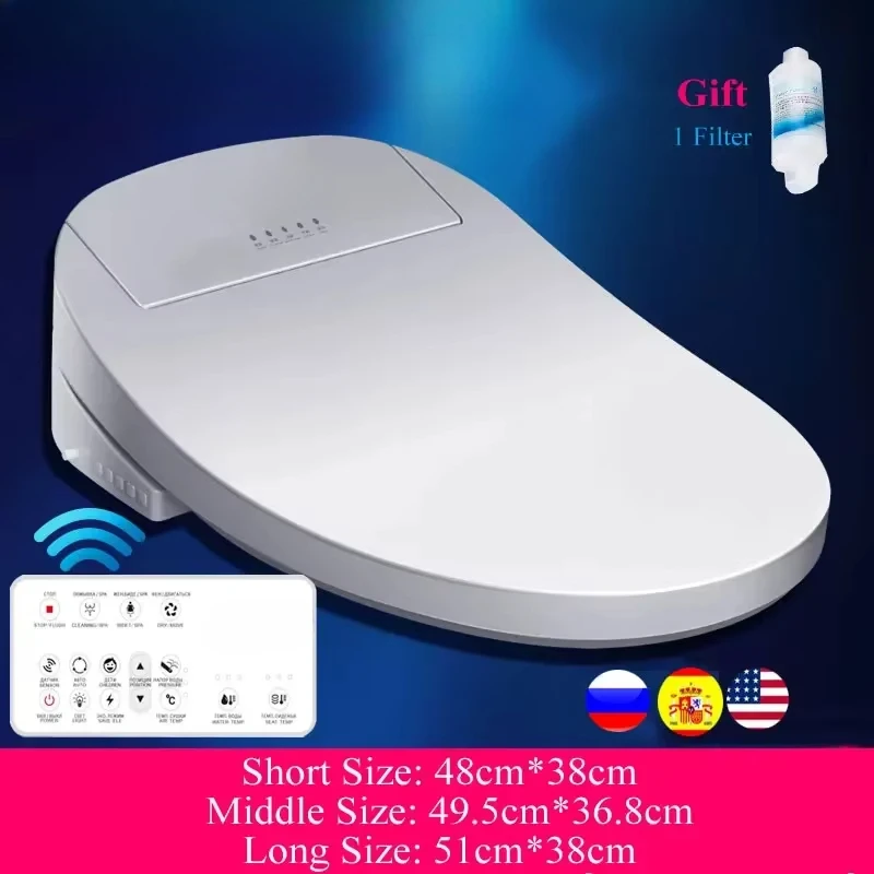 

Intelligent Toilet Seat Electric Bidet Cover Smart Bidet heated toilet seat Led Light Wc smart toilet seat lid