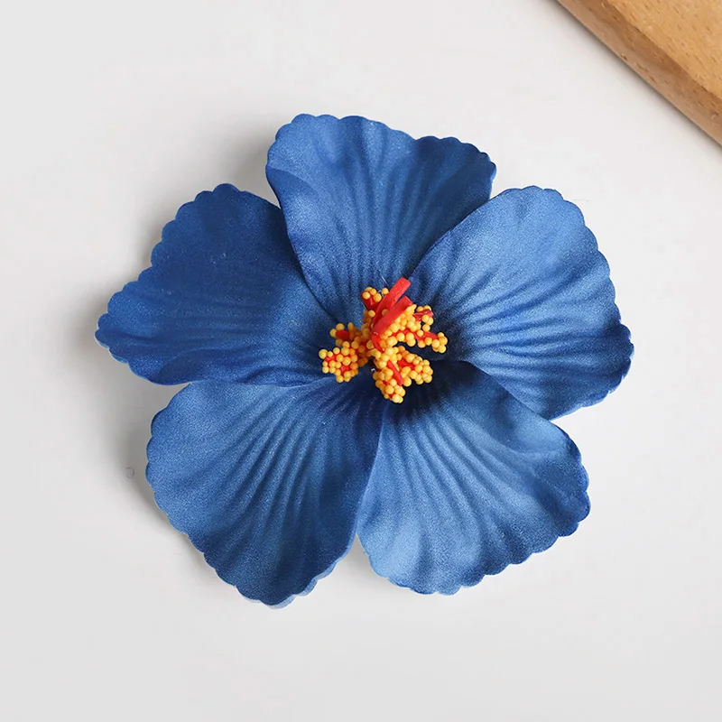 2/5 stücke Hawaiian Blume Haar Clip Sommer Strand Geburtstag Party Hochzeit Dekoration Mädchen Künstliche Ei Blumen Haarnadel Zubehör – Detail 11