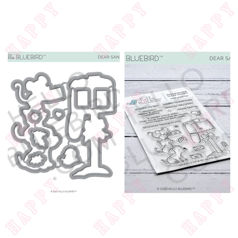 Metal Cutting Dies Stamps Christmas Dear Santa Decoration For DIY Scrapbook Diary Album Paper Template Card Embossing Handcraft