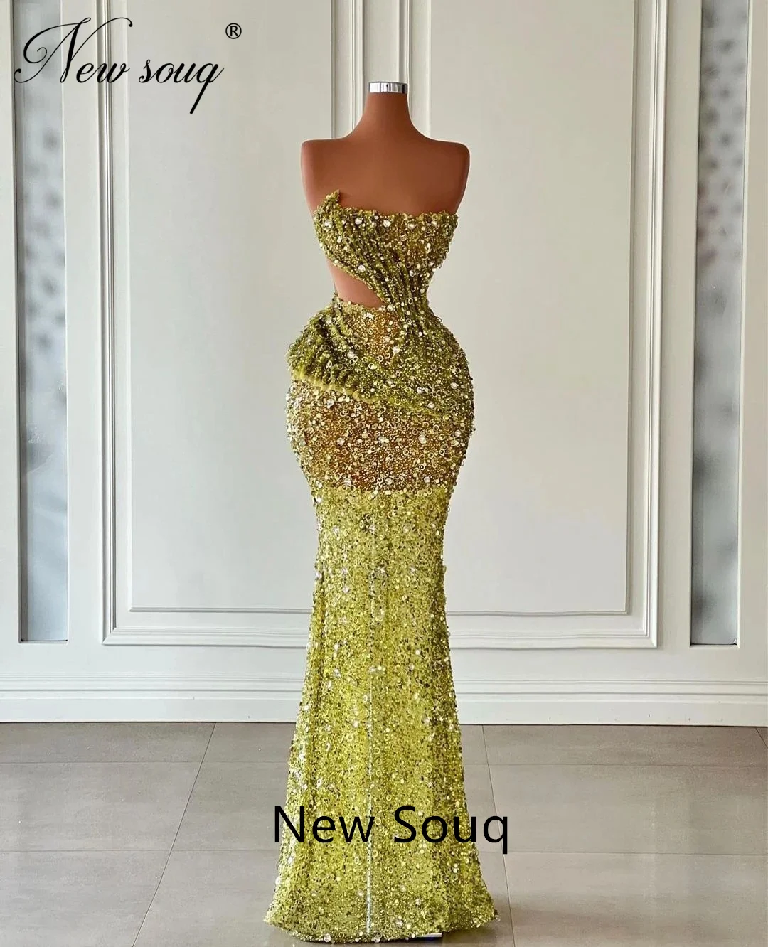 2 Styles Sparkly Green V Neck Evening Gowns Custom Made Beading Crystal Long Prom Dress Girls Formal Party Night For Weddings