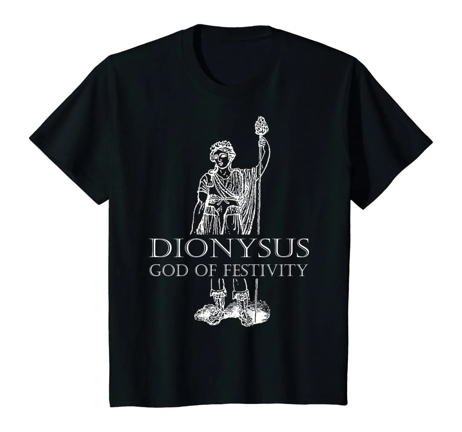 Ancient Greece Festivity God Dionysus Greek Myth T-Shirt 100% Cotton O-Neck Summer Short Sleeve Casual Mens T-shirt Size S-3XL