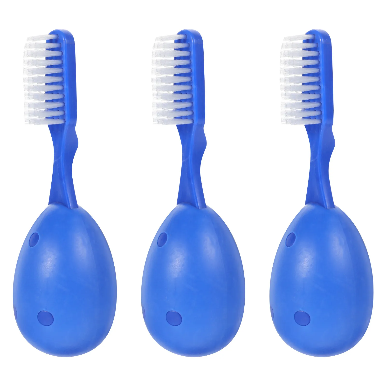 

Набор из 3-х компактных зубных щеток с короткой ручкой для тюрем, безопасные портативные инструменты для чистки зубов для использования в тюрьме