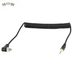 New 1pc 3.5mm to Male PC Flash Sync Cable Screw Lock for Trigger Studio Light Camera Flashes Accessories