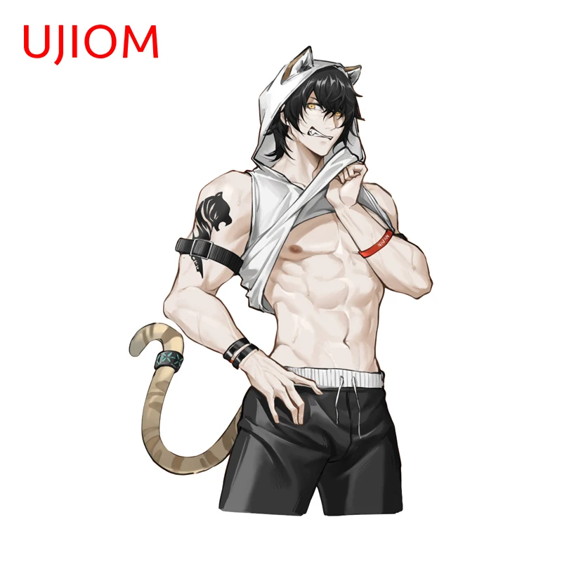 UJIOM Sexy Furry Man Husband Wall Stickers Charming Anime Graffiti Trunk Toolbox Decal Waterproof Wallpapers House Poster