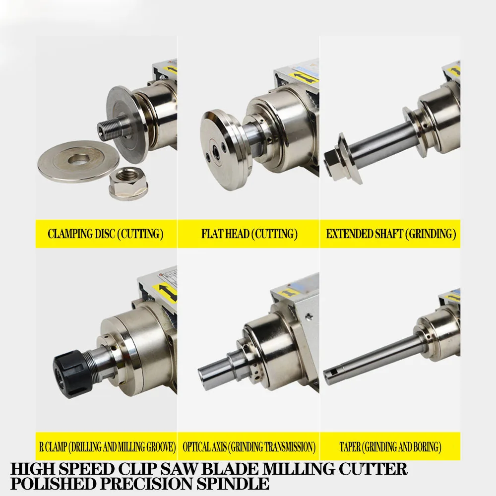 CNC high-speed clip saw blade milling cutter disc grinding and polishing precision spindle aluminum wood cutting motor