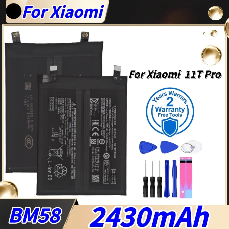 High Quality 2026 Years Battery BM59 For Xiaomi 11T Mi11T BM58 For Xiaomi Mi 11T Pro Mi Mix 4 Mix4 Batteries Fast Shipping+Tools