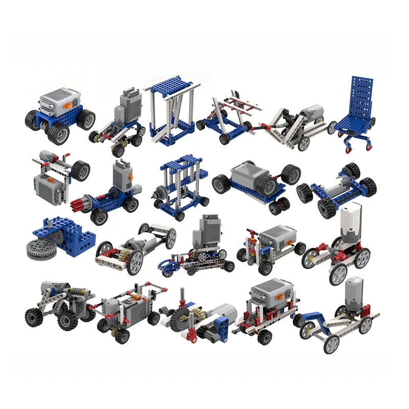 396Pcs Technical Beam Gears Wheels Bricks Parts Pack fit for 9686 Simple and Motorized Mechanisms Base Educational Dacta Set Toy