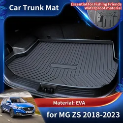 Car Rear Trunk Mats Waterproof Protective Liner Trunk Tray Floor Mat Accessories for MG ZS ZX Plus ZST Astor VS ZS11 2018~2023