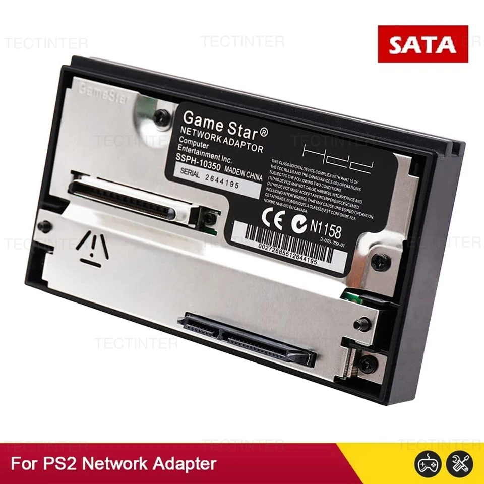 SATA Interface Network Card Adapter For Sony Playstation 2 Fat Game Console SATA HDD Fat Sata Socket For PS2 Gaming Accessories