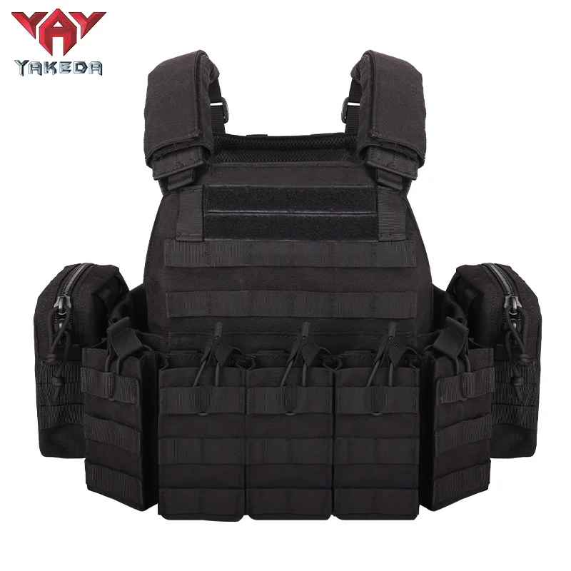 YAKEDA Tactical Vest MOLLE Breathable Training Clothes Multifunctional Camouflage Outdoor Quick-drying Wear-Resistant Vest