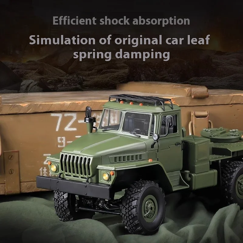 B-36 Ural รถบรรทุกทหารรุ่น RC รีโมทคอนโทรล Off-Road ปีนเขาหกล้อไดรฟ์ของเล่นรถสะสมจําลองรถ